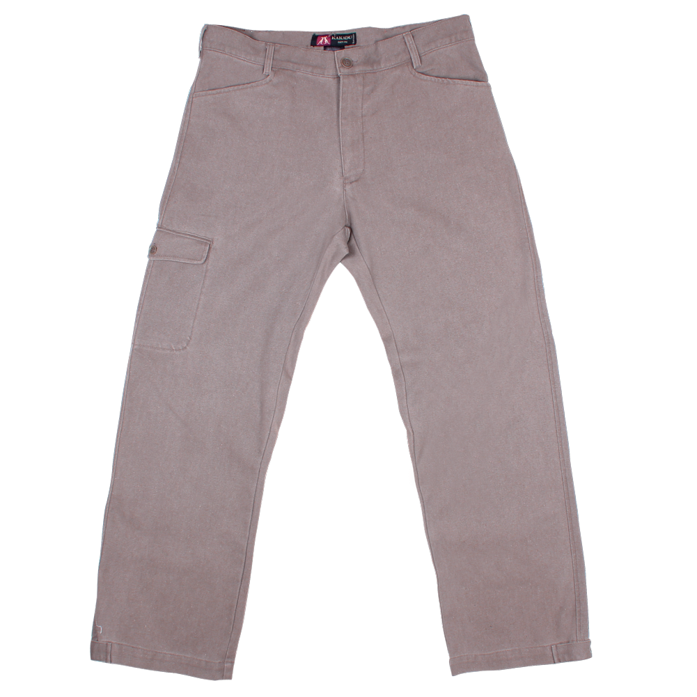 Cargo-Hosen aus robuster Baumwolle mit einer Beintasche und gerade geschnittenem Bein