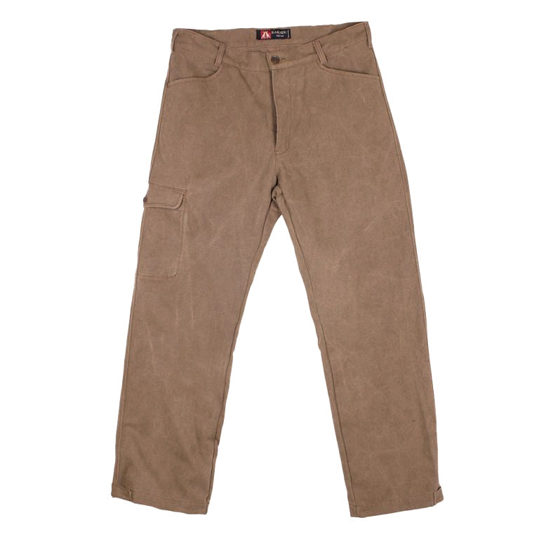 Cargo-Hosen aus robuster Baumwolle mit einer Beintasche und gerade geschnittenem Bein