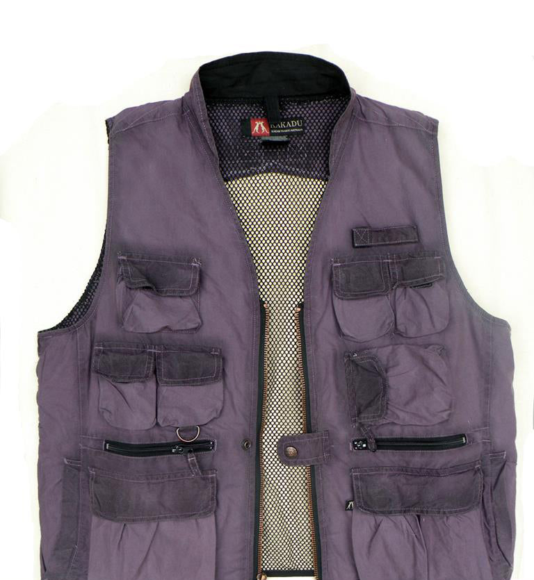 Outdoor Angler-Weste für Damen und Herren- mit vielen Taschen und Netzrücken