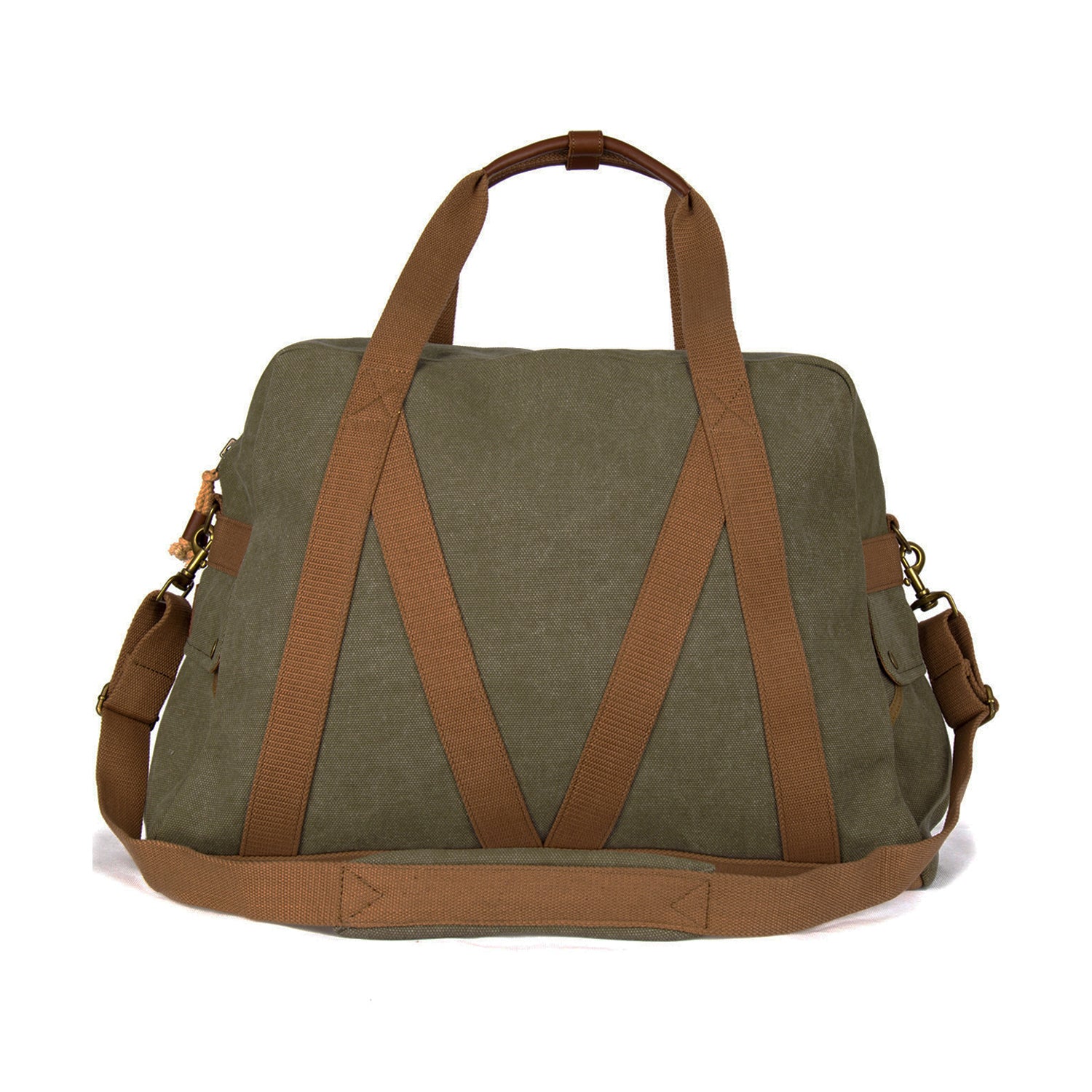 Reisetasche, Schultertasche aus festem Segeltuch- mit