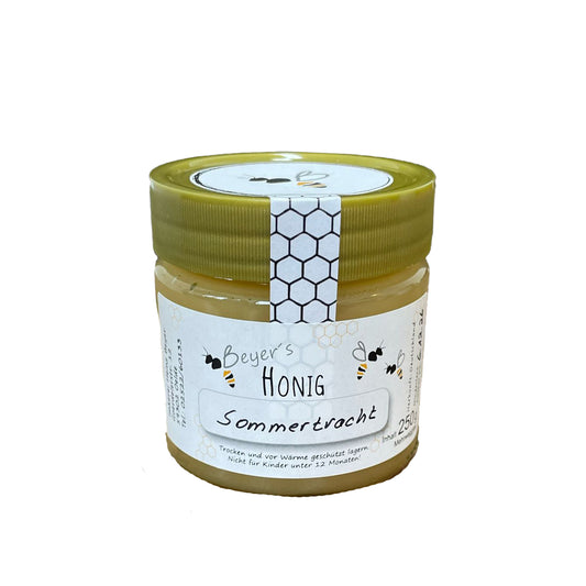 Honig Sommertracht Honig Bienen Bienenhnonig Beyers Honig Selbstgemachter Honig gesunder Honig Imker Imkerhonig