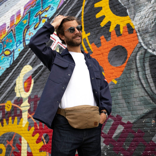 Bauchtasche, Sling Bag, Funny Back, Wasserfeste Gewachste Bauchtasche, Hüfttasche, Bum Bag, Umhängetasche, Quertasche, Gürteltasche, Gürtel Tasche, Schultertasche,