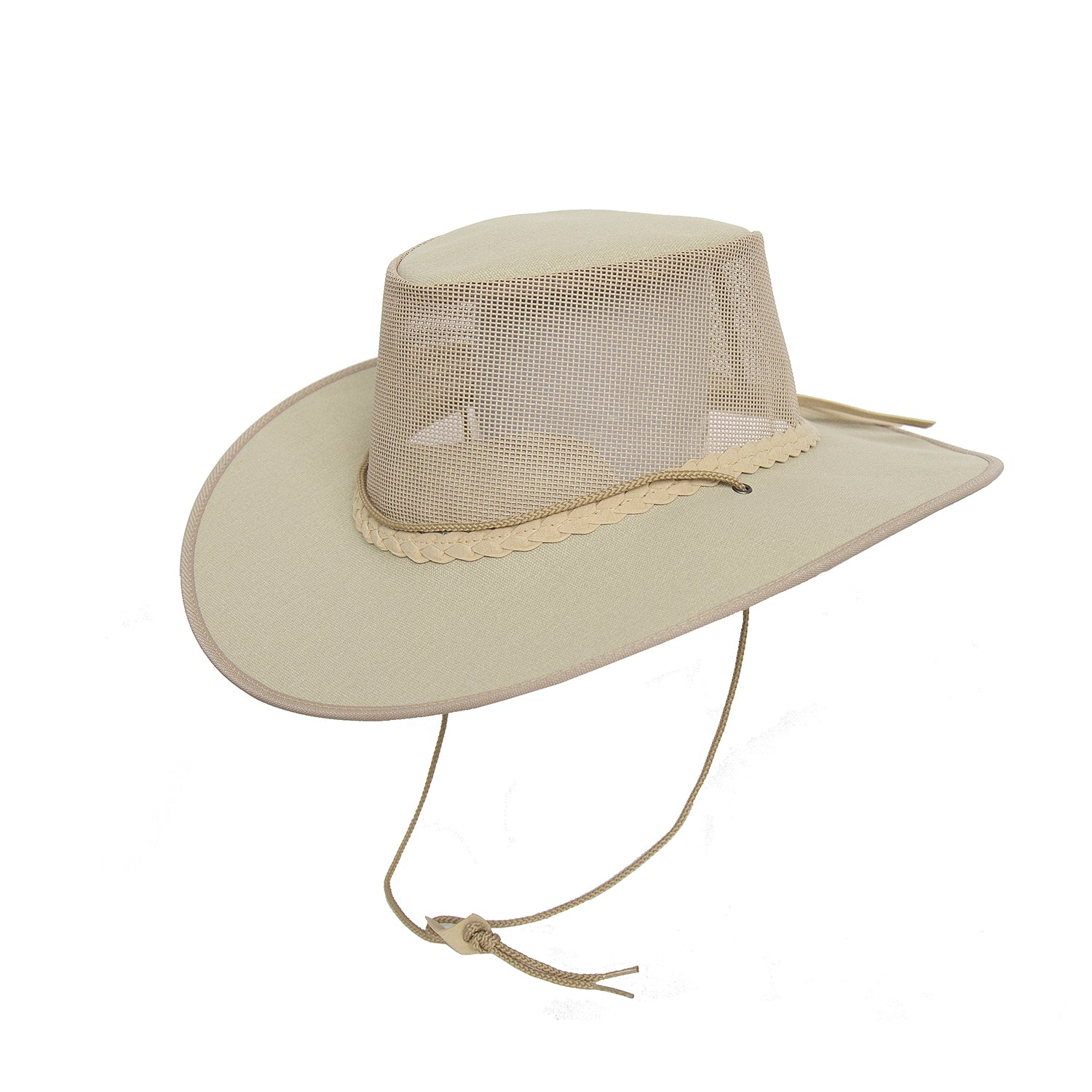 Wanderhut Gartenhut Sonnenhut Cowboyhut Baumwollhut mit Netzeinsatz knautschbarer Hut
Australischer Canvas Sommerhut