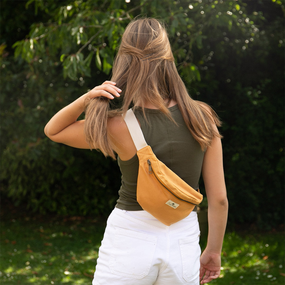 Bauchtasche, Sling Bag, Funny Back, Wasserfeste Gewachste Bauchtasche, Hüfttasche, Bum Bag, Umhängetasche, Quertasche, Gürteltasche, Gürtel Tasche, Schultertasche,