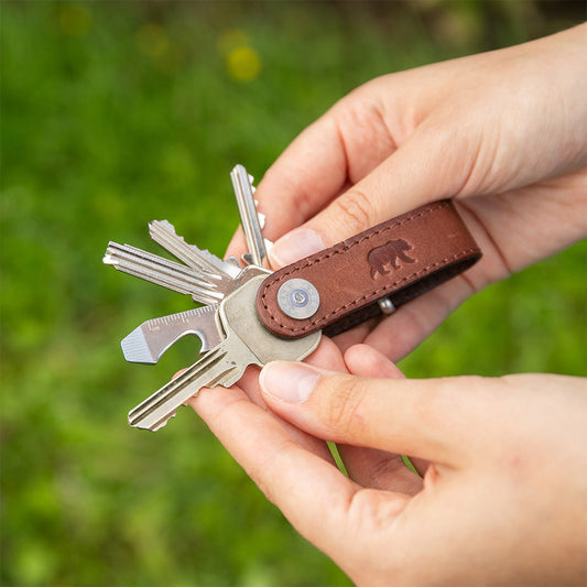 Schlüsselanhänger Loop Schlüsselanhänger Schlüsselhalter Leder Schlüssel Halter