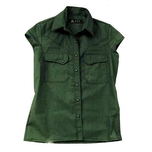 Leichte Damenbluse Freizeitbluse Freizeithemd Westernhemd Westernbluse Safaribluse  Damenbluse ohne Ärmel Westenbluse