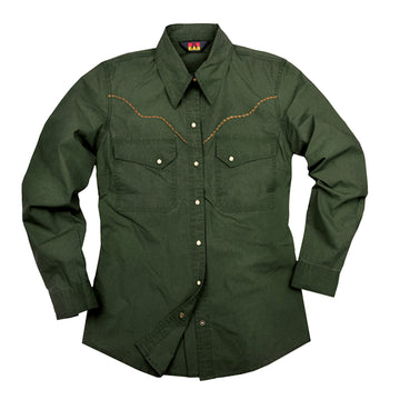 Leichte Damenbluse Freizeitbluse Freizeithemd Westernhemd Westernbluse Safaribluse
