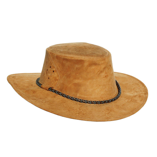 Allwetter Cowboy Lederhut für Kinder
Wind und Wetterhut  Wildlederhut Wanderhut Strandhut Sonnenhut
