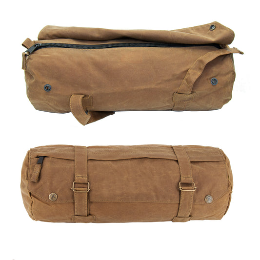 Rolltasche Bikertasche Motoradtasche Fahrradtasche tasche aus oilskin gewachste baumwolle Reisetasche