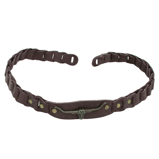 Wechselhutband Hutband aus leder mit zähnen Hutband für aussen Lederhutband