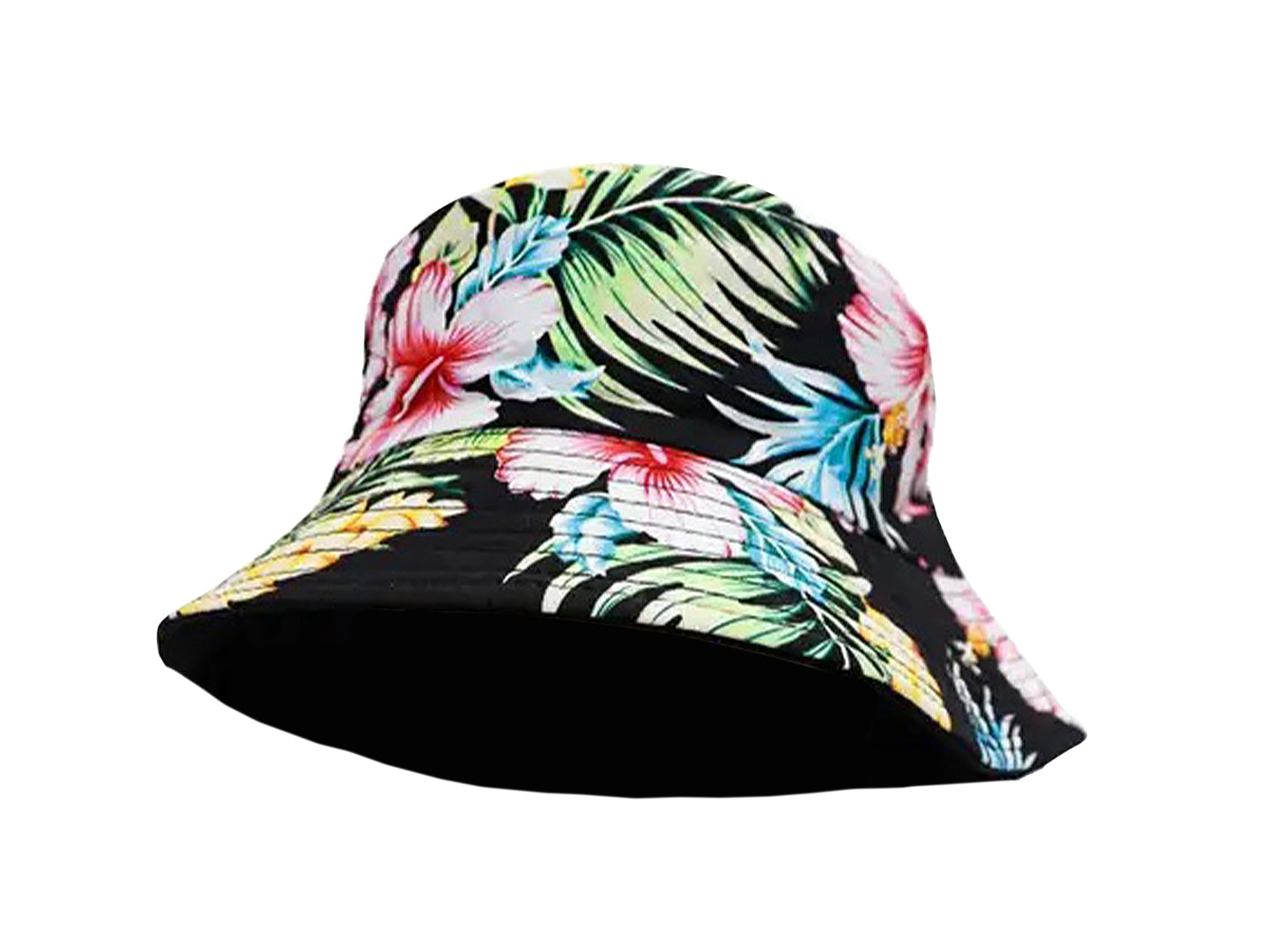 knautschbarer Wendehut, Sonnenhut mit Blumen Muster- Hut Angler Outdoor Hut aus Canvas, Unisex fΓΌr Damen, Herren & Kinder