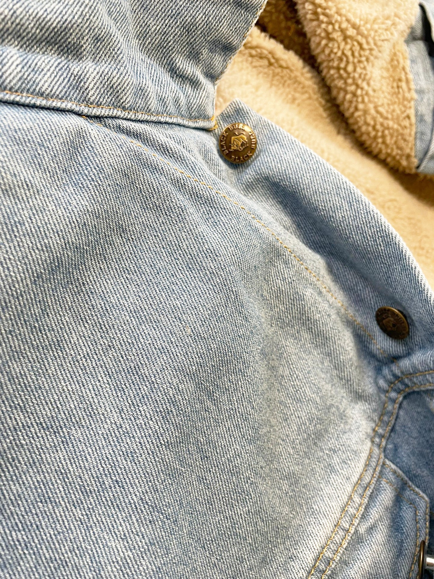 Sherpa Trucker Jeans Jacke mit Teddyfell- bis Größe 3XL I 60-62
