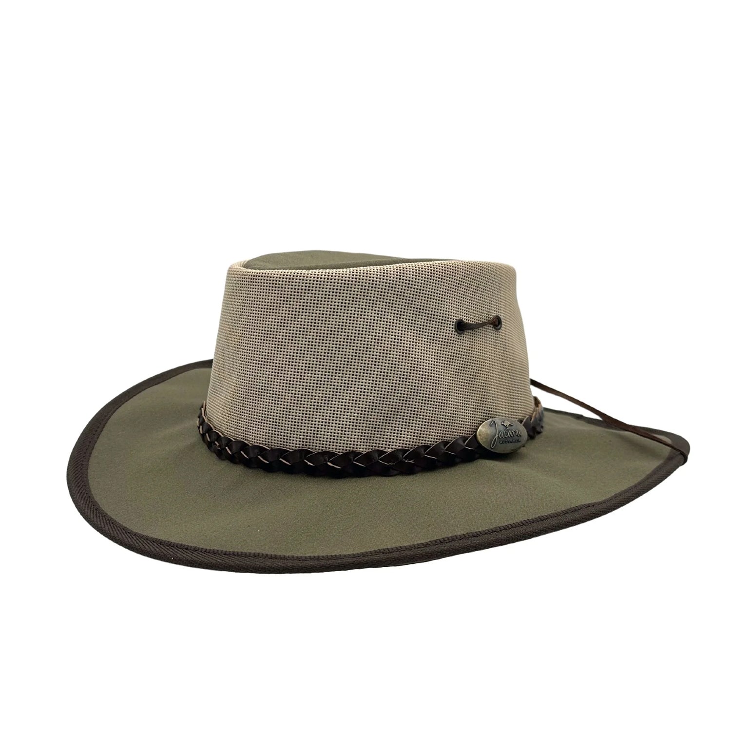 Australischer Canvashut Damenhut  Sonnenhut Wanderhut Travellerhut 
Herrenhut Campinghut  Jacaru knautschbarer Hut