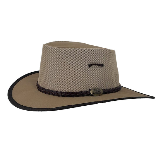 Australischer Canvashut Damenhut Sonnenhut Wanderhut Travellerhut
Herrenhut Campinghut Jacaru knautschbarer Hut