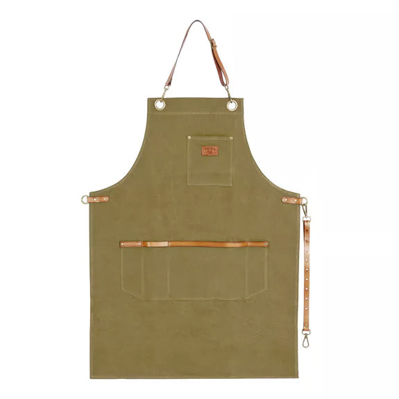 gewachste Schürze für Grill & Garten in zwei Farben