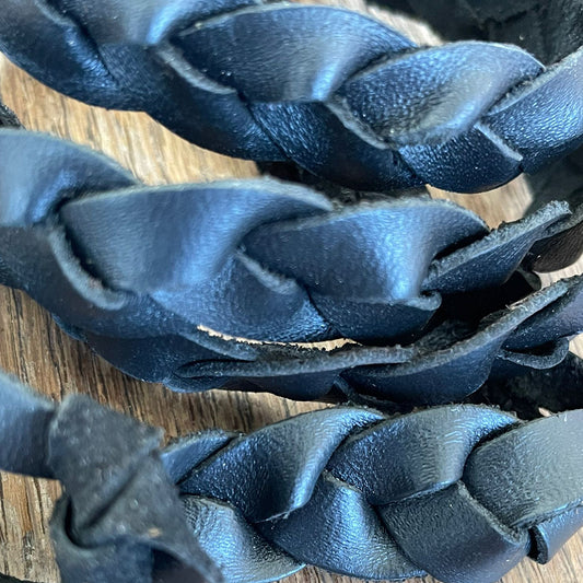 Lederarmband Lederhutband Lederbastelband Geflochtenes Lederband Geflochtenes Hutband aus leder geflochtenes Lederhutband