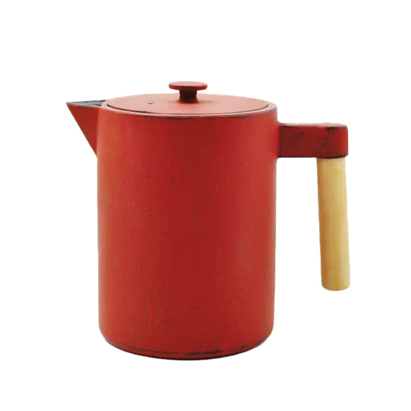 Gusseisere Kanne für Tee & Kaffee in tollen Farben, Fassungsvermögen 1,2 L