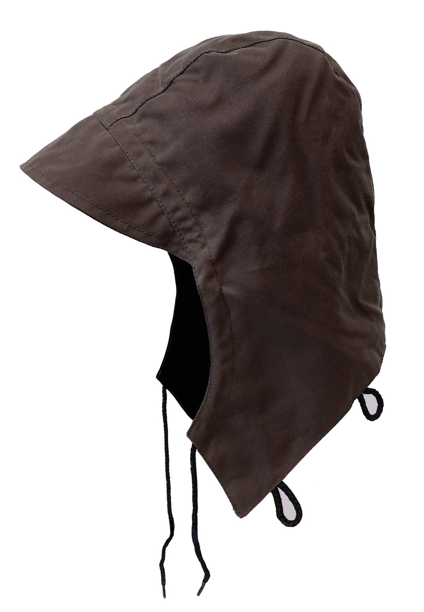 Wachsjacke Outdoorjacke Regenjacke Wachsmantel Regenfest Kopfbedeckung Regenschutz Lederhut Kapuze abnehmbare Kapuze Wasserabweisend