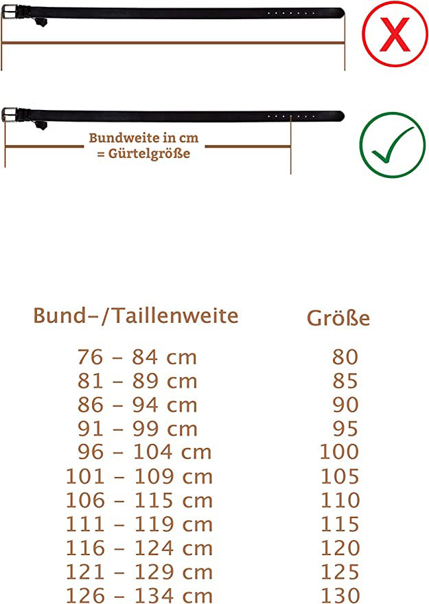 Klassischer Echtleder Glattleder Gürtel mit Messingschnalle und Kakadu Logo