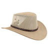 Australian lederhut made of cowhide, including chin band and croced hat band with high UV protection for men's children | brown