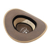 Australian lederhut made of cowhide, including chin band and croced hat band with high UV protection for men's children | brown