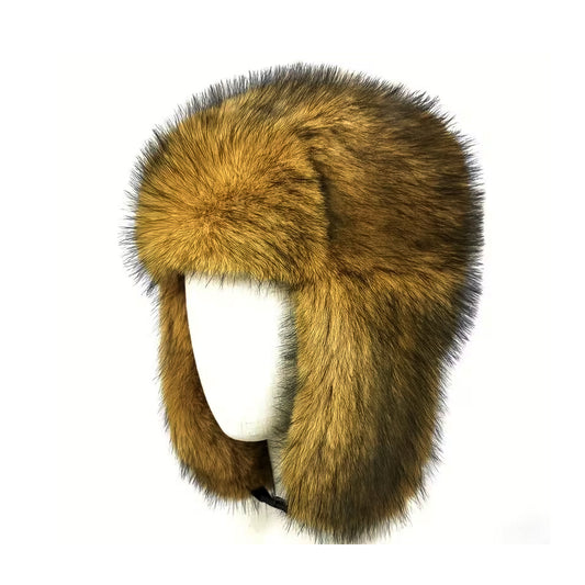 Flieger Fellmütze – warm gefüttert, mit Verschluss & hochbindbaren Ohren