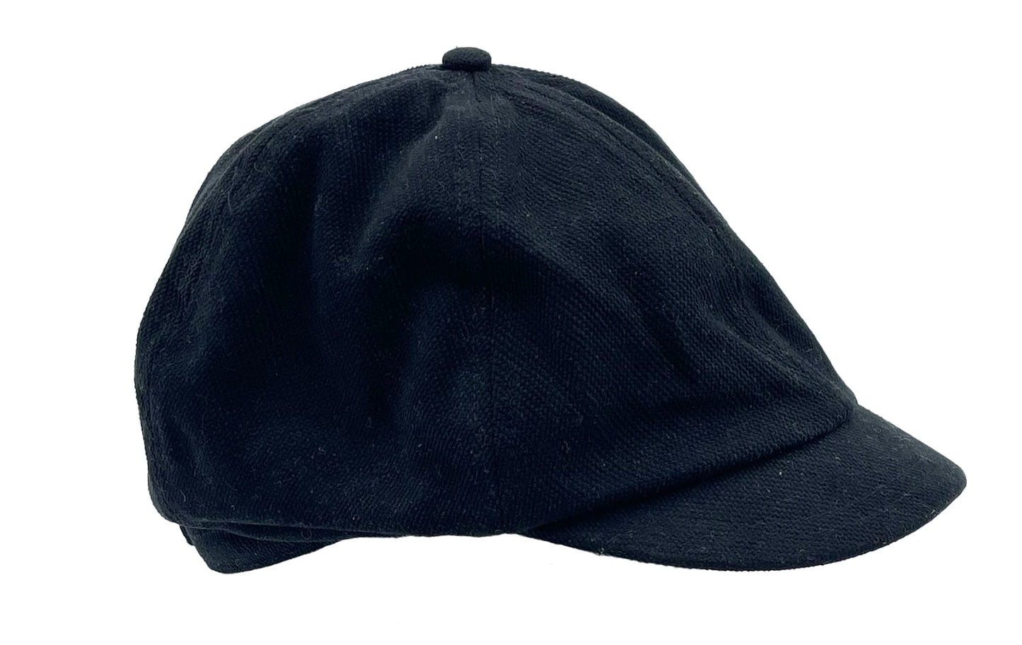 Flat Cap, aus Schiebermütze braun weichem schwarz Twill in Outbacker – 