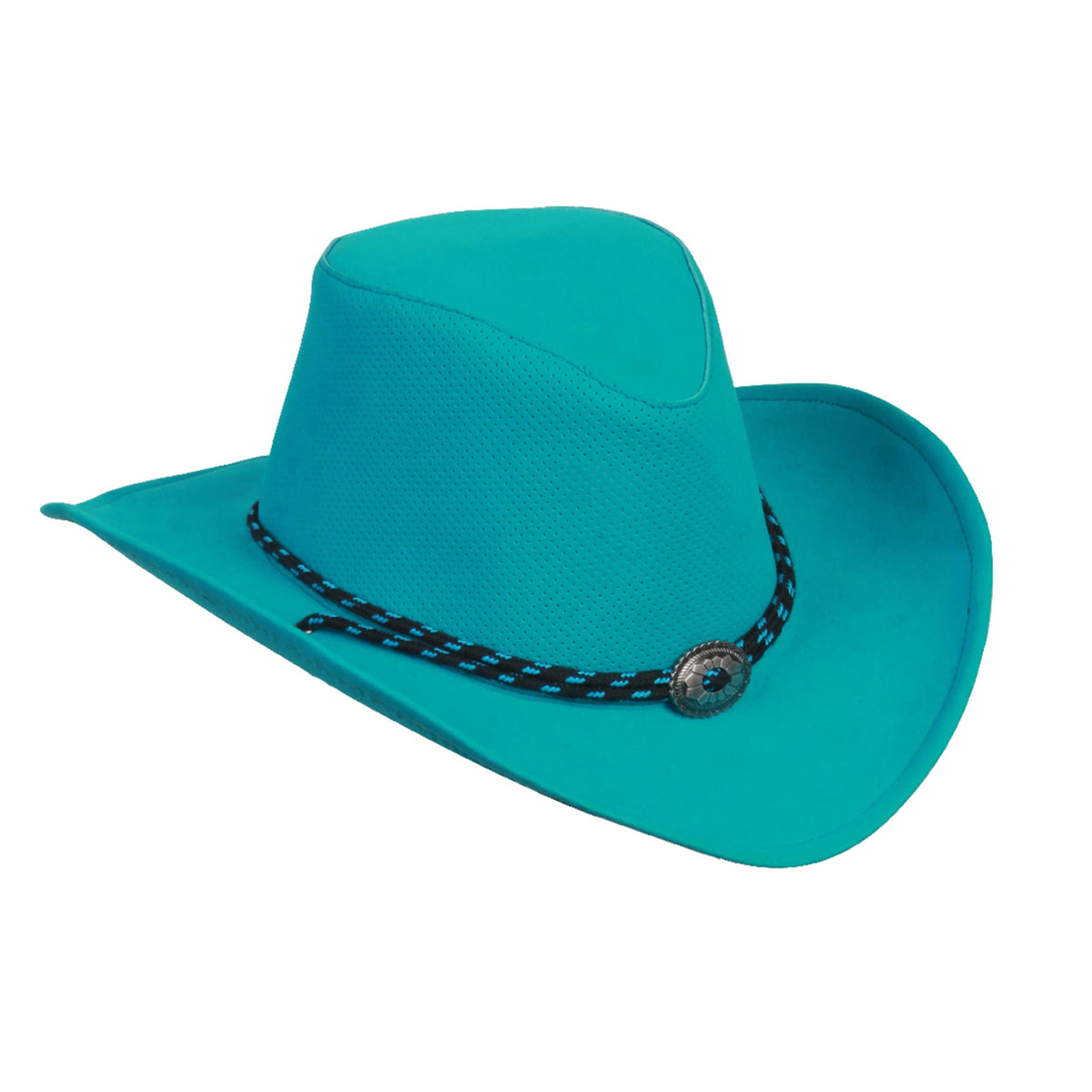 Männer Frauen Western Cowboy Hut PU Leder Jazz Zylinder Für Cosplay Angeln