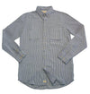 Slim fit shirt shirt stuart made of light cotton linen in blue