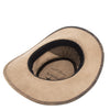 Australian lederhut made of cowhide, including chin band and croced hat band with high UV protection for men's children | brown