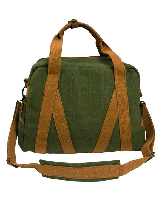 Reisetasche mit Schultergurt aus festem Segeltuch, wasserfest mit Reißverschluss & Innentaschen