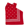 Großes Polkadot Halstuch in rot mit Punkten- Bandana in 75x75 cm