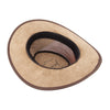 Australian lederhut made of cowhide, including chin band and croced hat band with high UV protection for men's children | brown