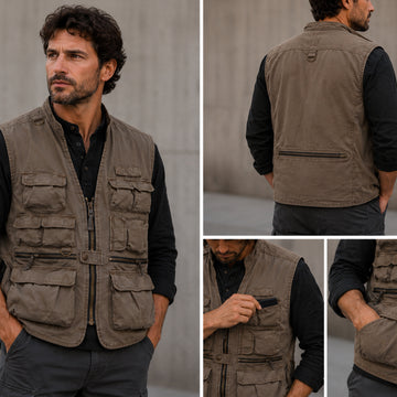 Outdoor-Weste aus Baumwolle – viele Taschen & maximale Freiheit