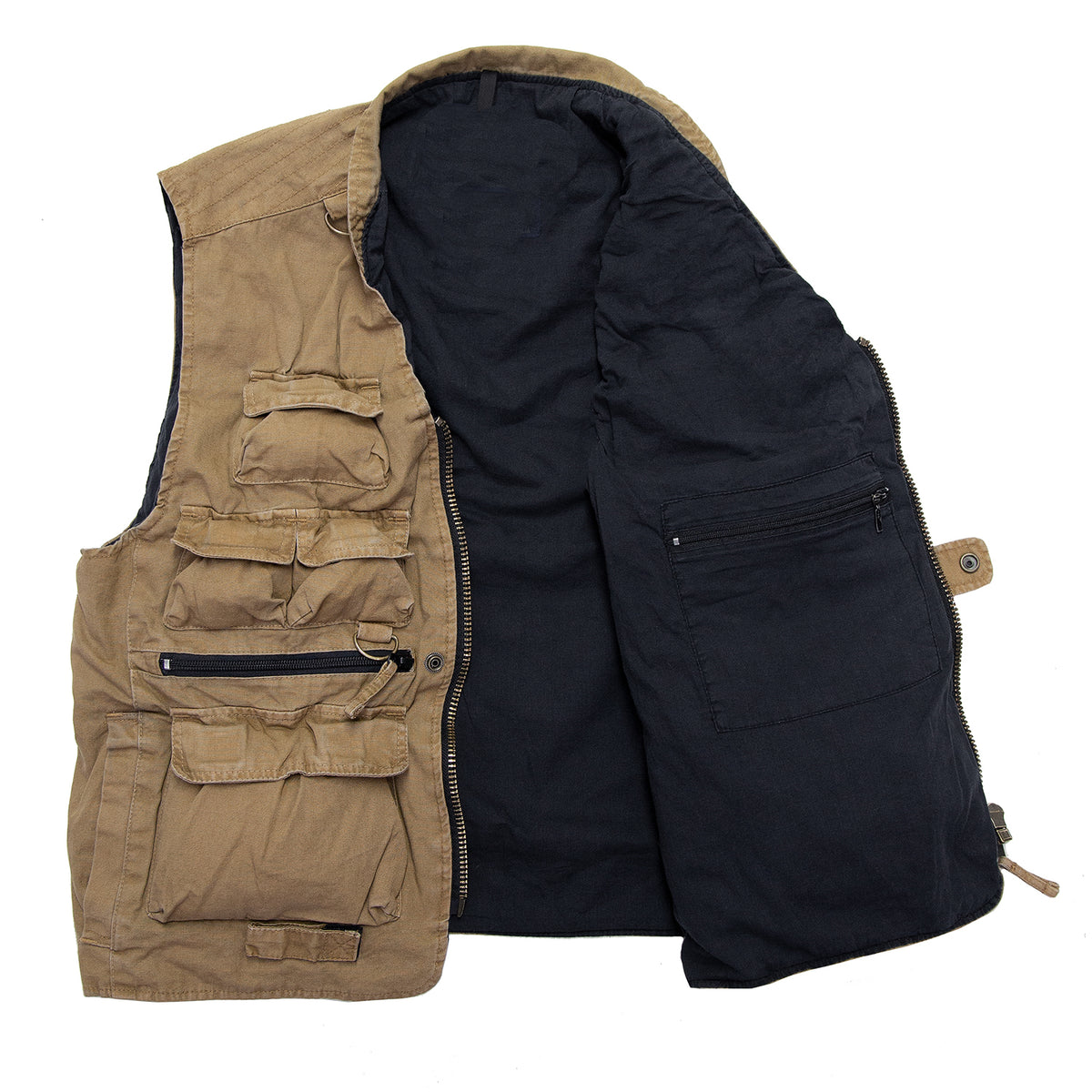 Freien Herren Safari-Weste Aus Baumwolle – Mit Vielen Taschen, Atmungsaktiv, Ideal Für Outdoor & Freizeit