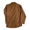 Worker Shirt aus robustem Canvas in petrol und cognac