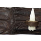 Echtes Krokodil Leder Hutband mit 4 Zähnen in braun und tobacco ca. 25 cm lang