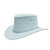 Cowboy hat leather hat for women and gentlemen made of soft suede in light blue