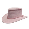 Australischer Cowboyhut Lederhut aus weichem Wildleder in hellblau und rosa