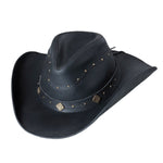 Outdoor cowboy hat made of cowhide all weatherproof with flexible clamp waterproof with high UV protection for men's women children