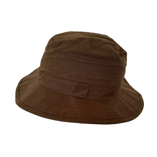 crumplable angler outdoor hat made of oiled cotton | Water and wind-repellent