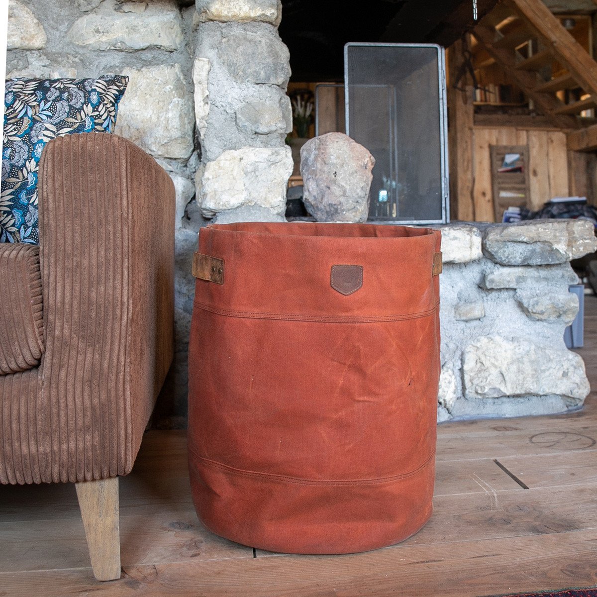 #Canvas #Gewachst #Leder #Vintage #Aufbewahrung #Wasserabweisend #Robust #Tasche #Sack #62Liter #Stabil