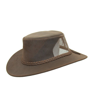 Kinder Cowboyhut aus Echtleder Sonnenschutz Strandhut Freizeithut Wanderhut  Cowboyhut Faschinghut