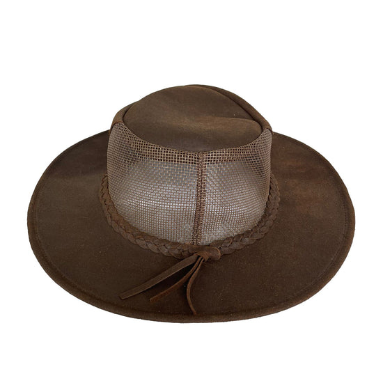 Kinder Cowboyhut aus Echtleder Sonnenschutz Strandhut Freizeithut Wanderhut  Cowboyhut Faschinghut
