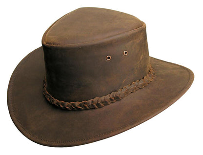Allwettertauglicher Cowboy Leder-Hut für Damen und Herren toller Sonnenschutz in vielen Farben