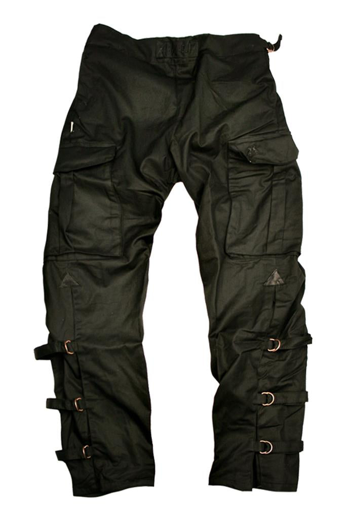 Wetterfeste Überzieh Outdoor-Hosen für die Jagd, Motorrad aus geölter Baumwolle in braun und schwarz