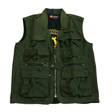 Water-repellent leisure outdoor angler vest with many bags up to 5xl | Remaining item