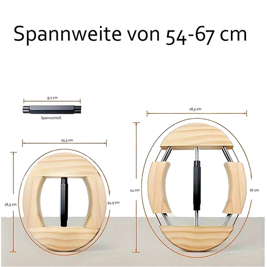 Hutspanner aus Naturholz- Spannweite von 54 -67 cm