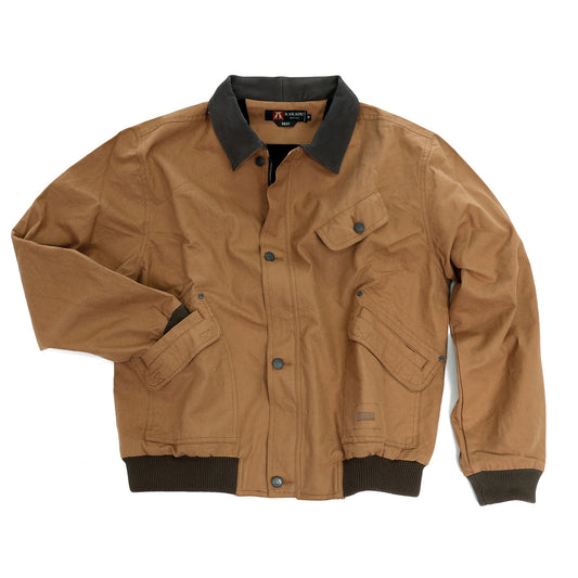 Freizeitjacke Bomber Blouson Jacke mit Lederkragen und Reißverschluss