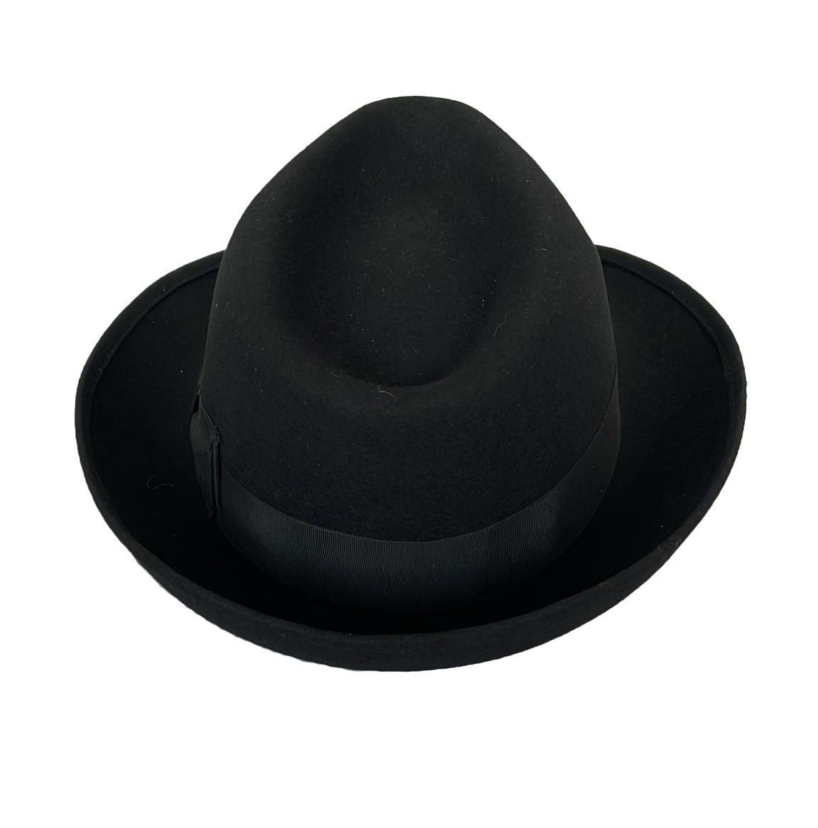 Stabiler Wollfilzhut für Damen und Herren mit Satin-Hutband in Hutfarbe